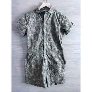 Title Nine Women's Green
Camo Rosie Utility Short Romper Size XS